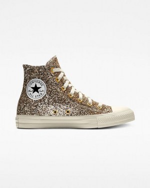 Pánské Obuv Converse Chuck Taylor All Star Glitter Zlaté | 069874FJX