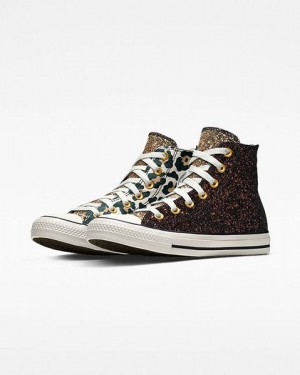 Pánské Obuv Converse Chuck Taylor All Star Glitter Hnědé Černé Bílé | 267943NVF